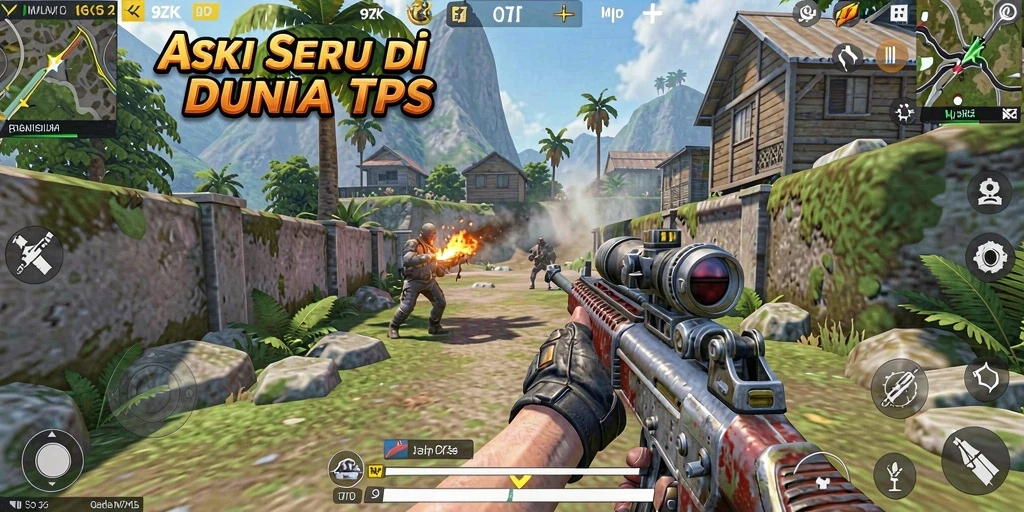 Tampilan gameplay seru dalam game TPS 9ZK.