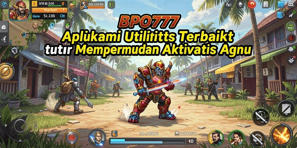 Screenshot utama BPO777 menunjukkan antarmuka pengguna yang ramah dan intuitif.