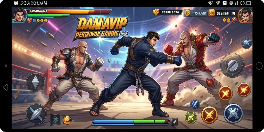 Gameplay pertarungan yang menarik di DANAVIP.