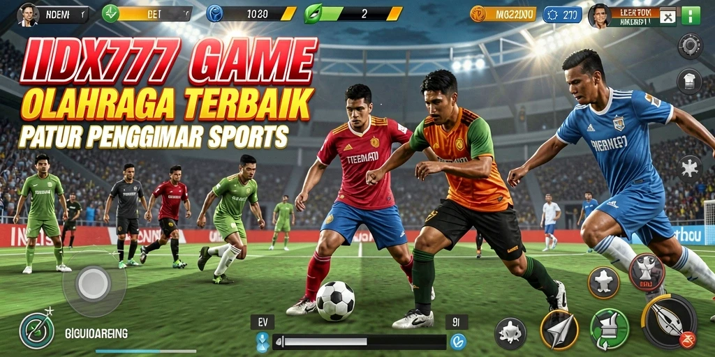 Tampilan gameplay seru dan mendebarkan dari IDX777 yang menguji skill olahraga.
