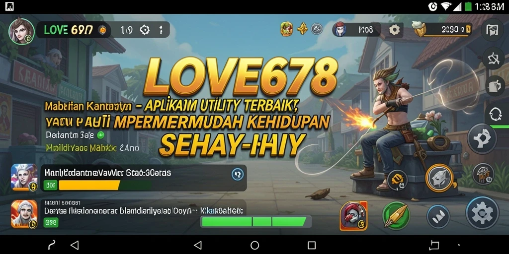 Tampilan antarmuka aplikasi LOVE678 yang user-friendly dan fungsional.