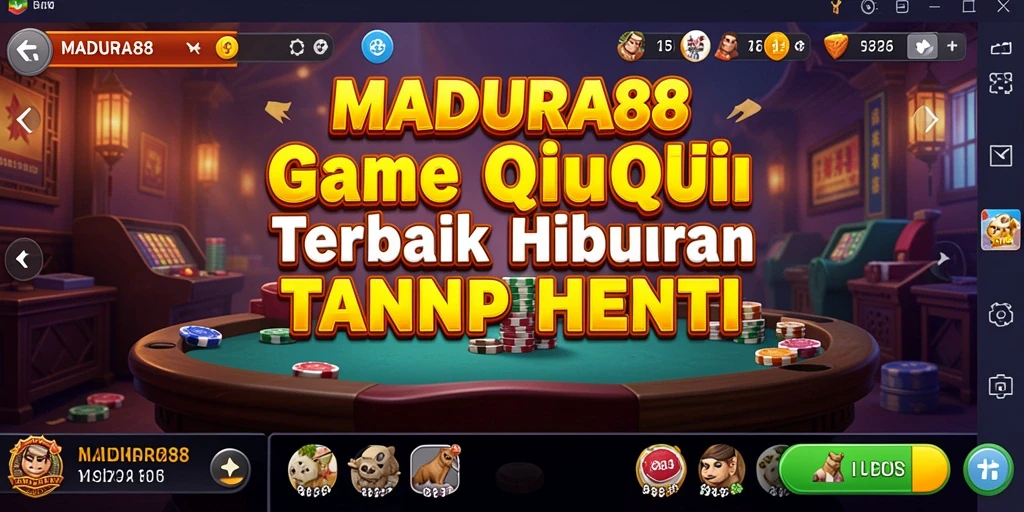 Tampilan gameplay QiuQiu yang seru dan seru di MADURA88.