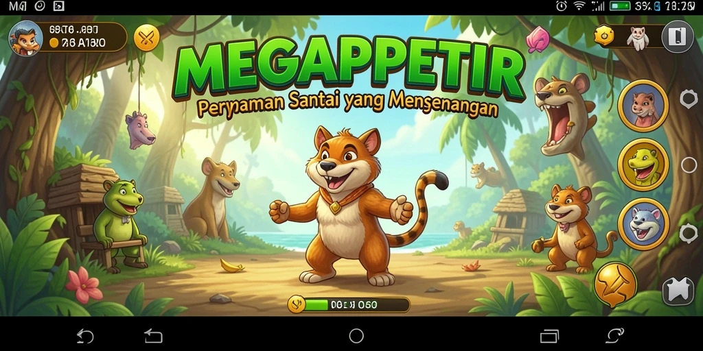 Tangkapan layar gameplay <strong>MEGAPETIR</strong> menunjukkan keseruan bermain dalam mode santai.