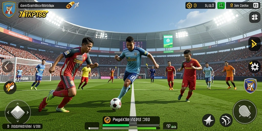 Tampilan gameplay TKP188 yang menegangkan dan menawan dalam dunia sepak bola.