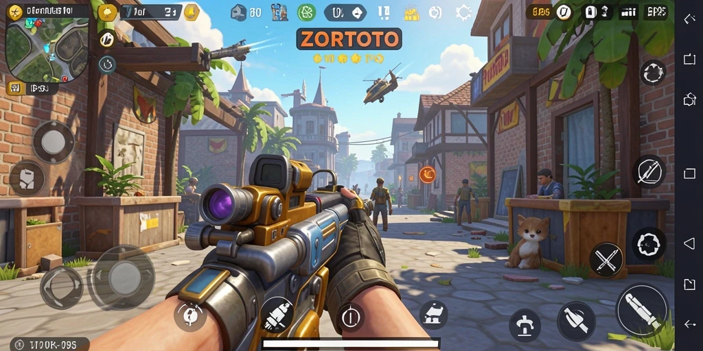 Screenshot ZORTOTO menunjukkan gameplay TPS yang penuh aksi dan strategi.